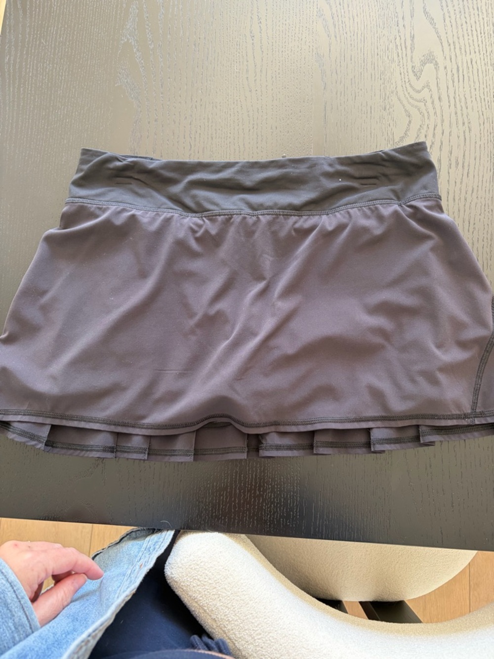 lululemon black tennis skirt